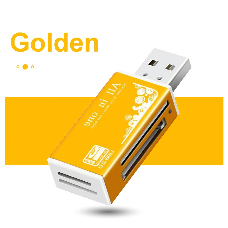 Lector de tarjetas 4 puertos USB2.0 memoria SD tarjeta TF SDHC MMC/RS MMC TF MS/MS PRO/MS DUO M2 adaptador para ordenador portátil accesorios de PC de escritorio - imagen 4