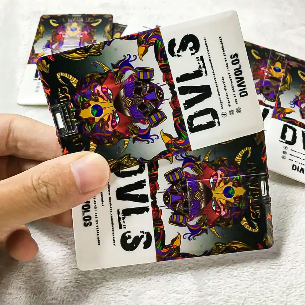 10/20/50 Uds. Tarjeta de crédito personalizada con logotipo 16GB 32GB 64GB unidad Flash USB 2,0 Pendrive 4GB 8GB memoria Stick Pen Drive para regalos - imagen 5