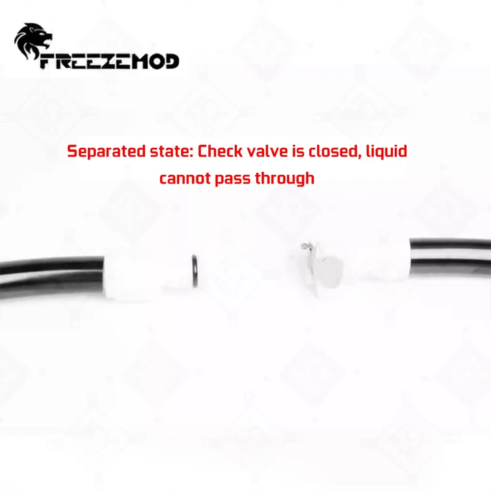 FREEZEMOD Válvula de parada de agua de enchufe rápido bidireccional Material POM OD7.2mm/9.25mm/11.1mm interfaz de doble pagoda MOD de refrigeración de PC - imagen 5