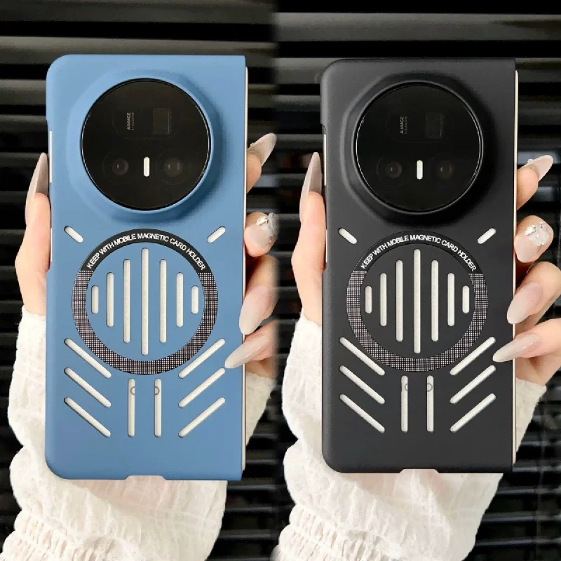 Para Huawei Honor Magic V5 funda dura de PC disipación de calor carga inalámbrica magnética funda protectora trasera para Magic V5 Shell - imagen 2