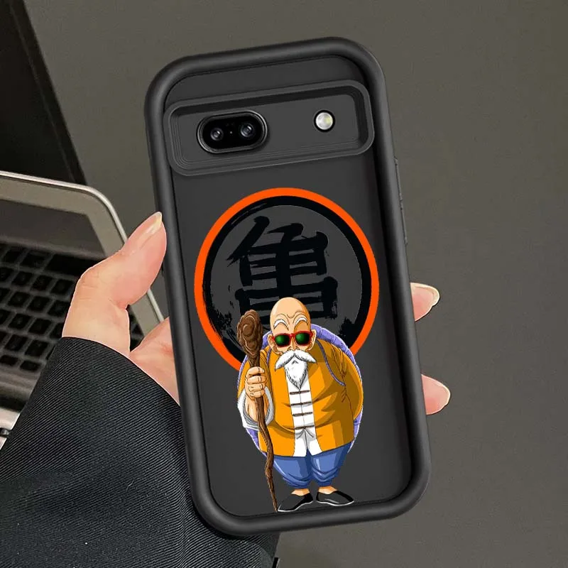 D-Dragon Ball Anime Master Roshi funda para Google Pixel 9 8 7 8A 7A Pro XL funda de teléfono con escalera de ojos - imagen 3