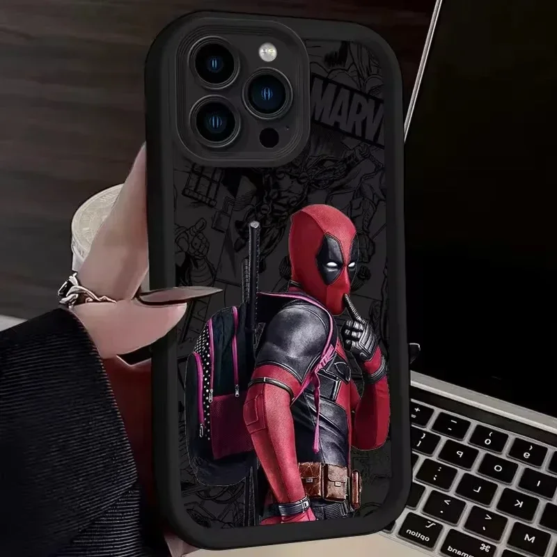 Funda de silicona suave Marvel Deadpool para iPhone 17 16 15 14 13 12 11 Pro Max XS X XR 8 7 Plus SE 2020 cubierta protectora a prueba de golpes - imagen 4