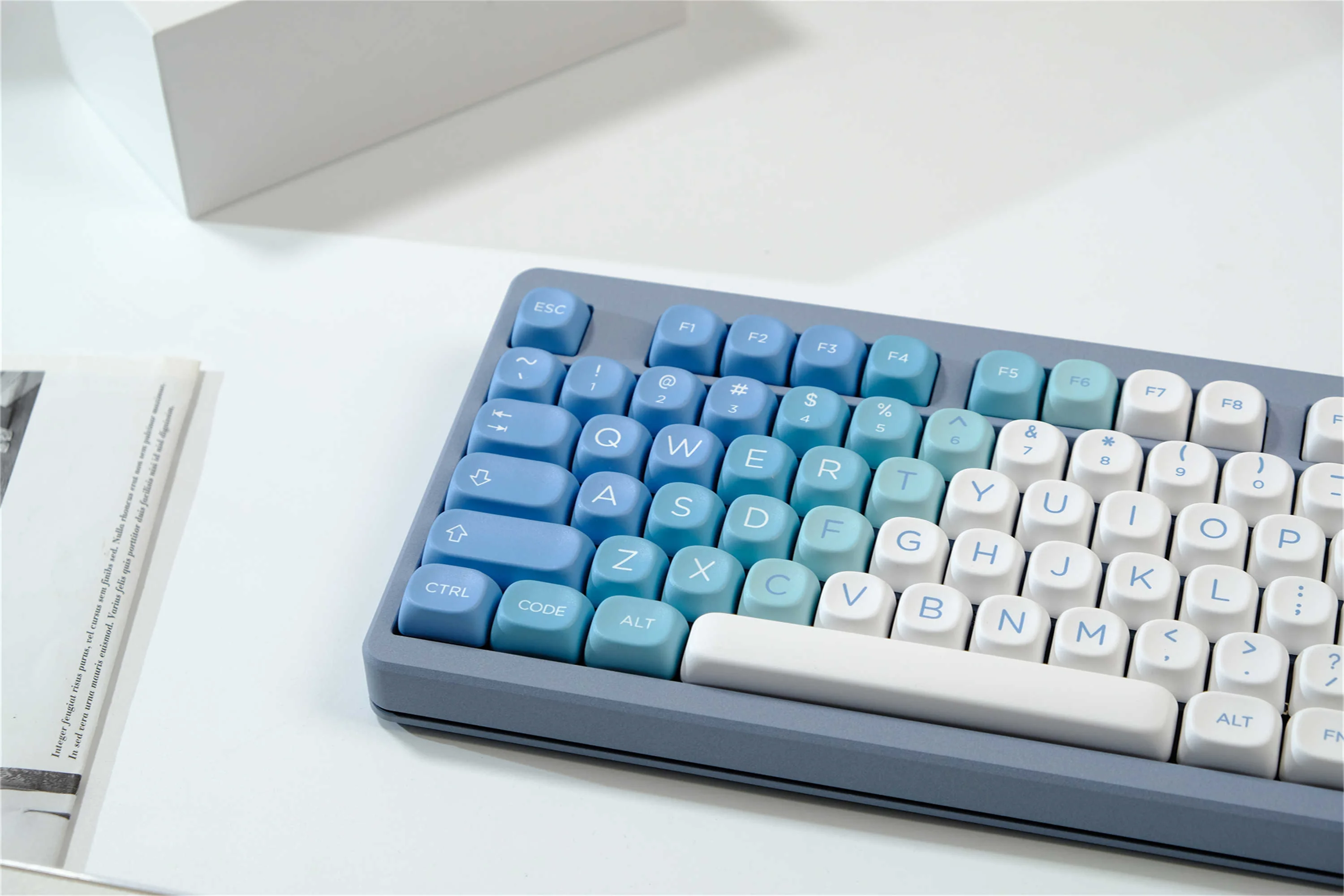 Juego de teclas Yeti, 125 teclas, teclas de Material PBT, perfil MOA XOA, DYE-SUB para interruptor MX, teclas de teclado mecánico - imagen 5