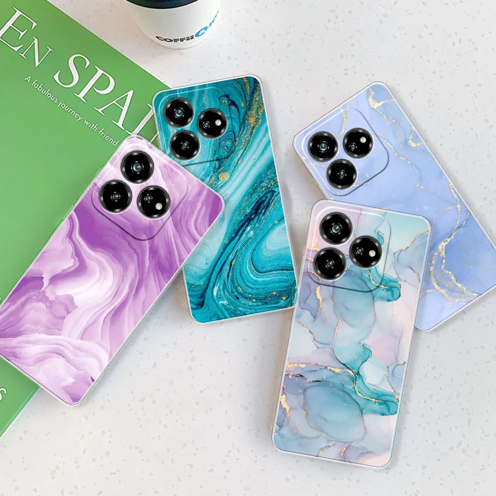 Para ZTE Axon 60 4G Funda trasera para ZTE Blade V60 4G Funda a prueba de golpes Funda de teléfono de silicona suave transparente para ZTE Blade V40S Coque - imagen 4