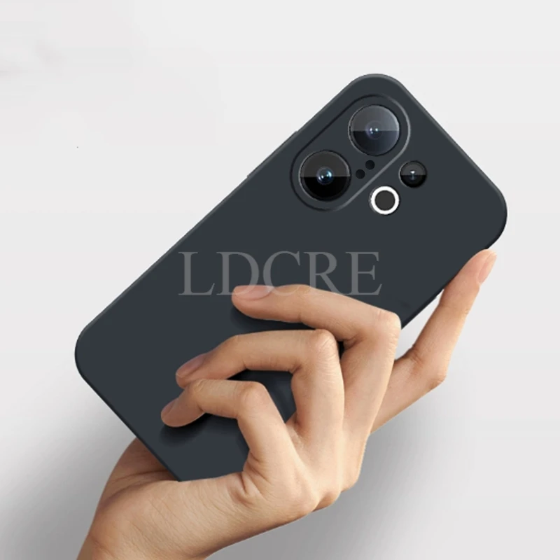 Para VIVO X200 FE funda de silicona líquida VIVO X200 FE funda TPU funda protectora de goma lisa para teléfono VIVO X200 FE cubierta - imagen 3