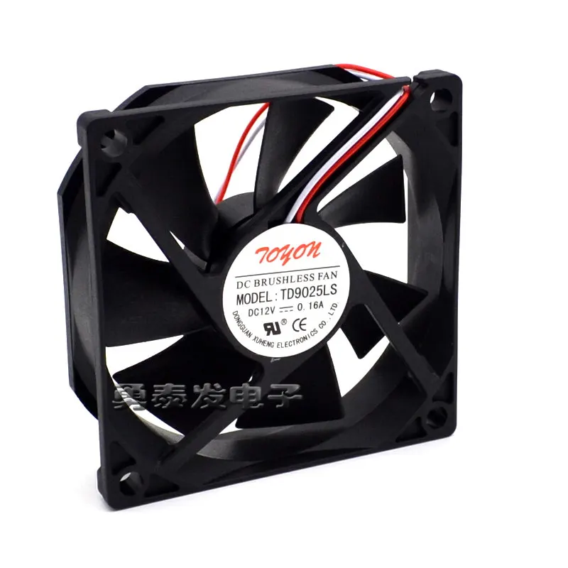 TONON-ventilador de refrigeración silencioso hidráulico TD9025LS, 12V, 0.16A, 9CM, 9025 - imagen 3