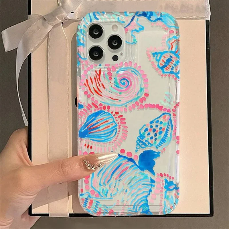 Funda de teléfono con estampado abstracto de sol y océano para Xiaomi Redmi Note 13 12 Pro Plus 4G 5G 13C 12C 11 11S 10 10S 12S, funda a prueba de golpes - imagen 4