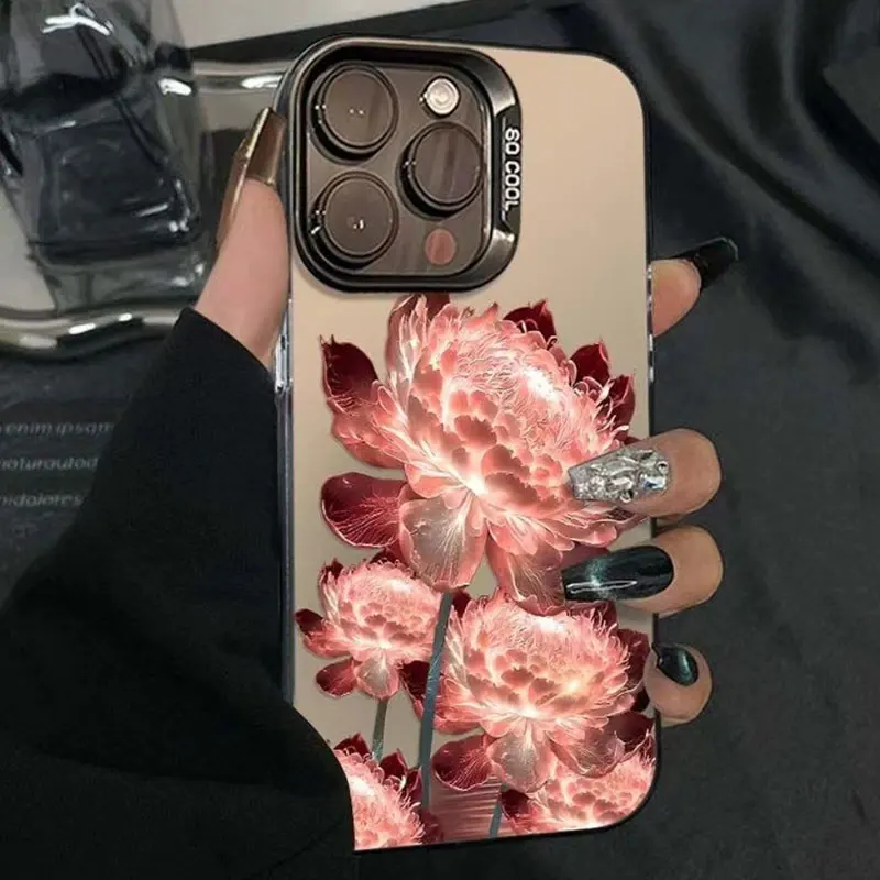 Funda de teléfono de flores para Funda iphone 17ProMax Fundas Capas 16 15 14 13 12 11 Pro 14Pro 13Pro Max iphone17 Funda de teléfono Apple