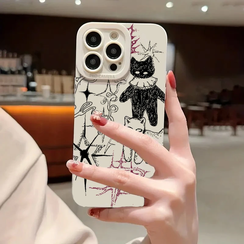 Funda de teléfono para Xiaomi Mi 11 Lite 5G 14T 14 13T 13 12T 12 Poco F6 F5 X6 X5 X3 M6 Pro C65 lindo gato fresco caramelo funda de silicona suave - imagen 3