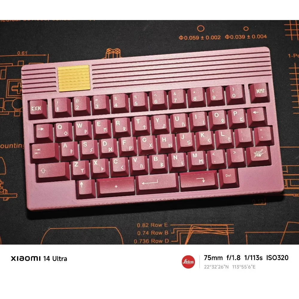 40% Mini teclado 50 teclas diseño ultra compacto caliente enchufable tipo c con cable RGB teclado personalizado estructura superior VIAL/firmware QMK