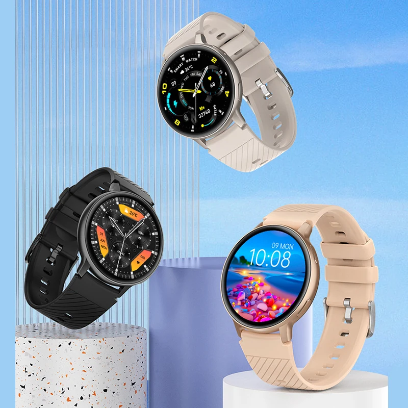 Reloj inteligente con llamada Bluetooth para mujer, relojes de acero con esfera personalizada, rastreador de actividad/deporte para hombre, reloj inteligente con ritmo cardíaco para Android IOS 2025