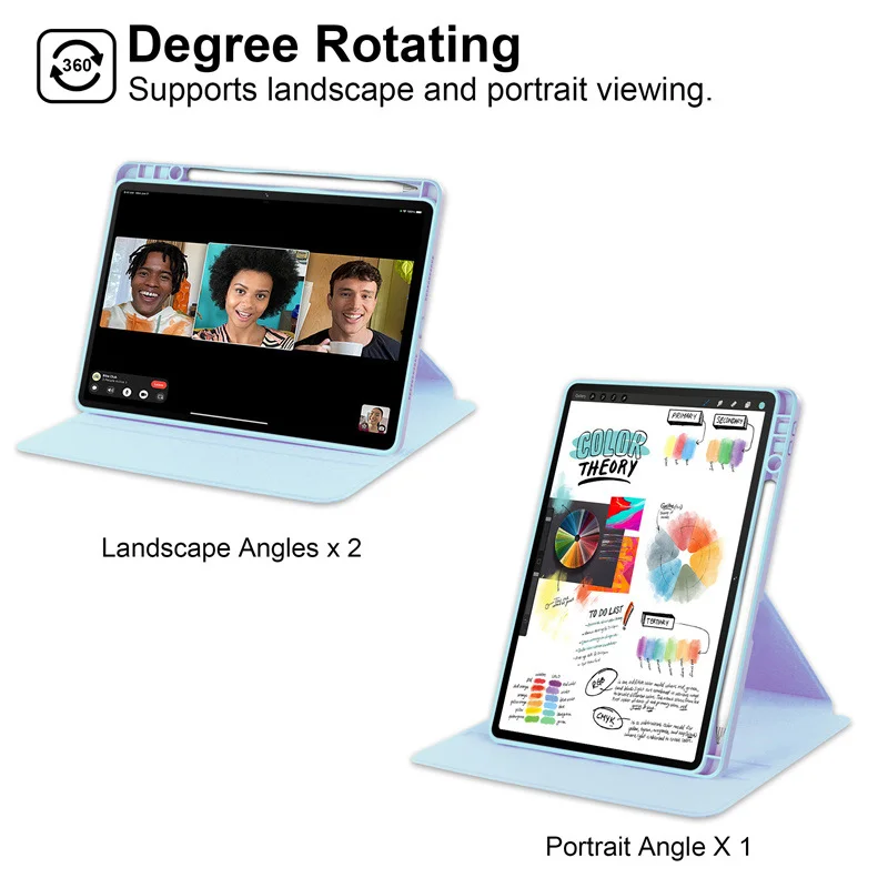 Funda con rotación de 360 grados para Lenovo Xiaoxin Pad 11 2025, funda con portalápices para Xiaoxin Pad 2025, funda para tableta TB335FC de 11 pulgadas - imagen 4