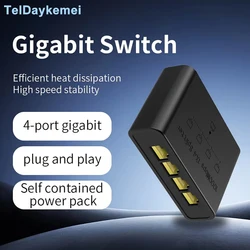 Switch Ethernet Gigabit 1 a 4 Puertos 1000Mbps – Divisor Red Alta Velocidad