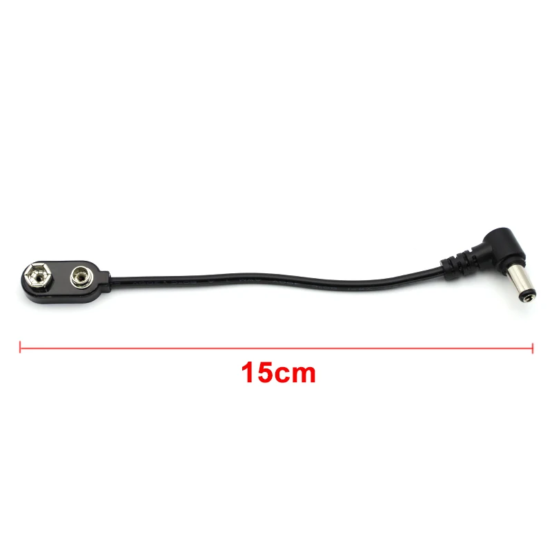 1/2/5 Uds Pedal de efecto 9V convertidor de Clip de batería Cable de alimentación conector a presión para Pedal de efecto de guitarra adaptador de fuente de alimentación de batería - imagen 4
