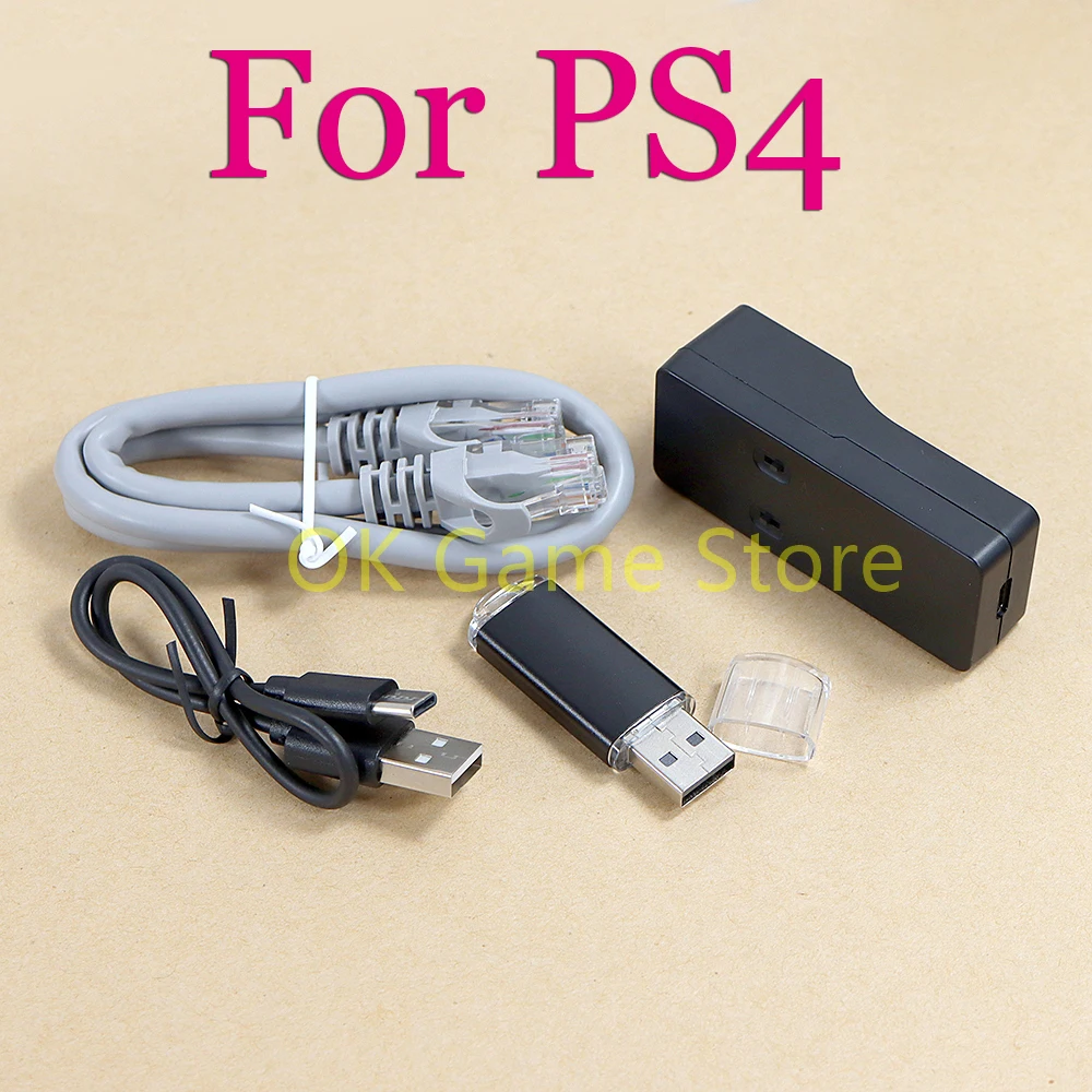 Juego de repuestos para PS4 V2.0, Dongle USB, JB adaptador USB, sistema FW 9,0 11,0 con Cable Ethernet tipo C, herramienta JB de una tecla, Kit Mod - imagen 3