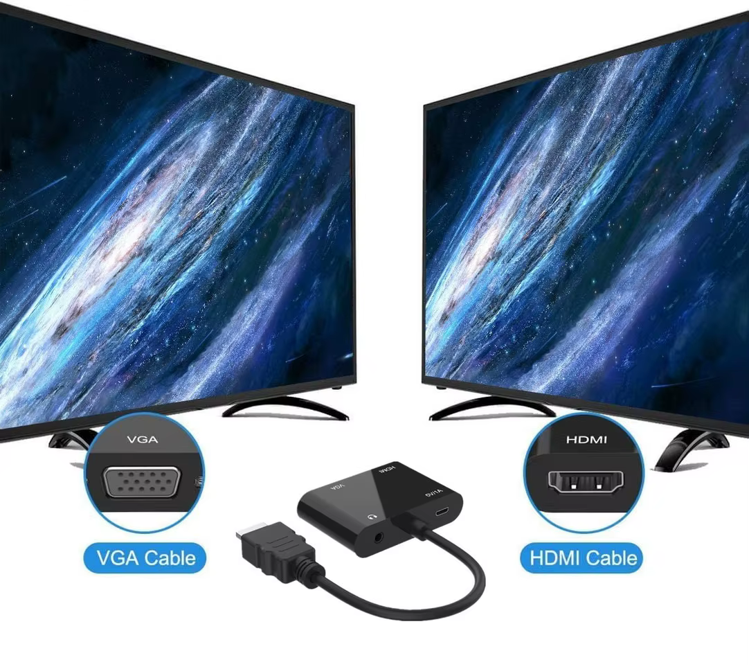 Adaptador VGA a HDMI para PC Monitor Proyector - imagen 5