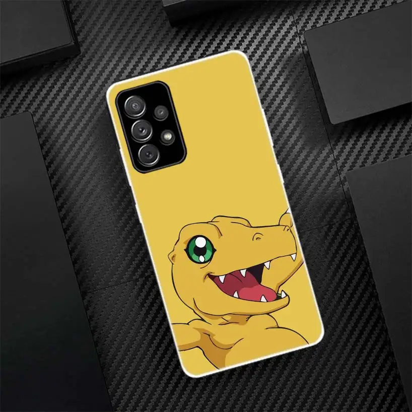 Funda de teléfono con llamada de silicona de Anime japonés Digimon Monster para Samsung Galaxy A52 A51 A50S A42 A32 A22 A12 A02S A30S A20S A10S A41 A - imagen 3