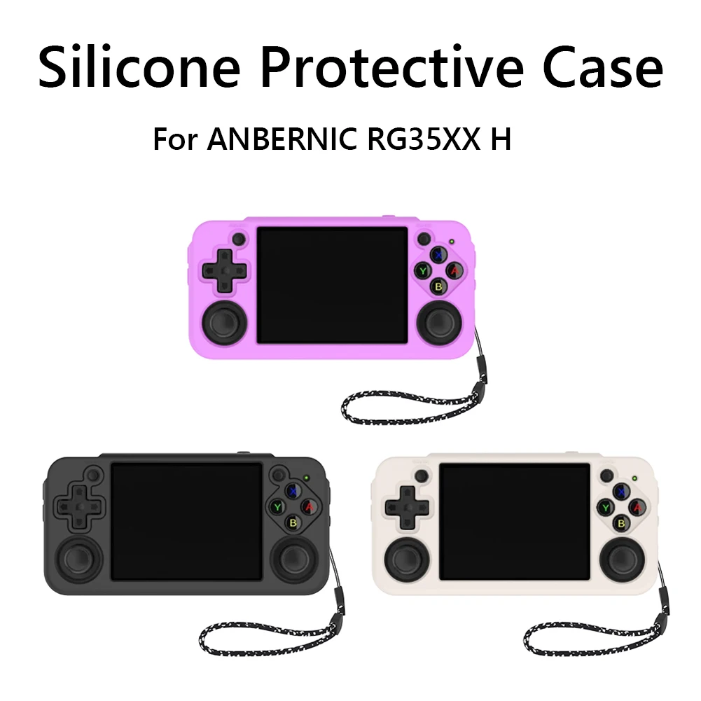 Funda protectora de silicona antiarañazos para consola de juegos de mano Retro, funda suave para Anbernic RG35XX H - imagen 2