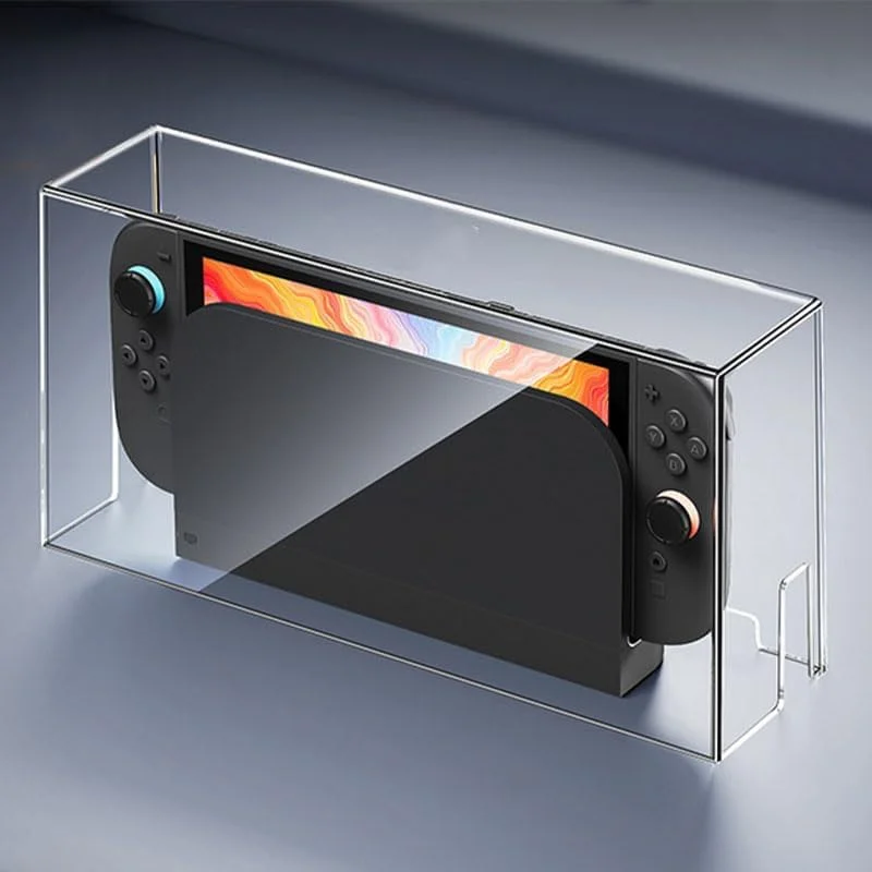 Adecuado para consola Nintendo Switch 2, funda protectora a prueba de polvo, cubierta antipolvo acrílica transparente para accesorios NS Switch 2 - imagen 3