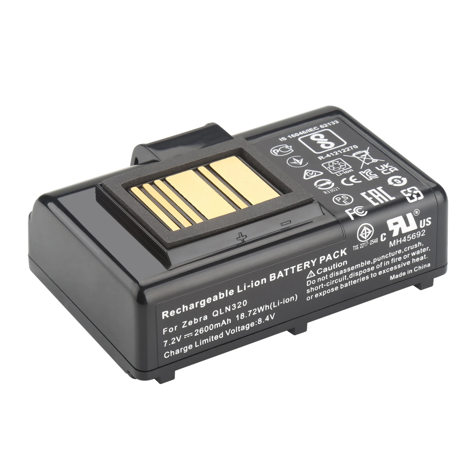 Batería de impresora portátil 7,2 V 2600mAh para Zebra QLN220/HC,QLN320,ZQ510,ZQ520,ZQ500,ZR628,ZR638,ZQ610,ZQ620,ZQ521 - imagen 2