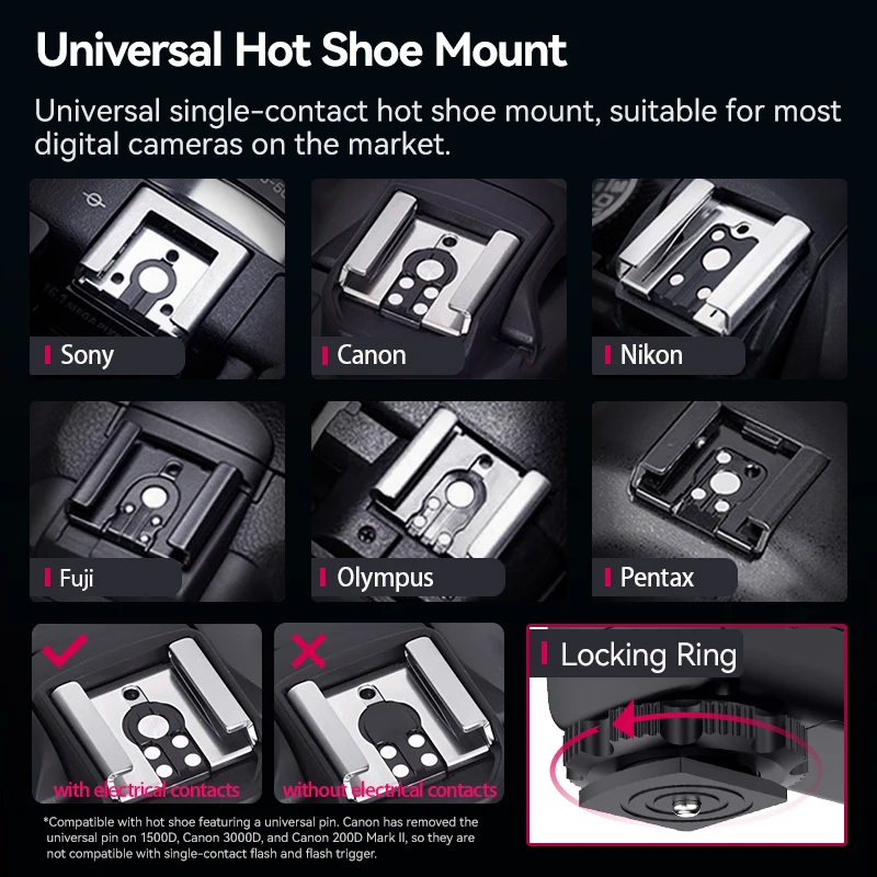 Ulanzi F12 Speedlite Externo Zapata Universal - imagen 3