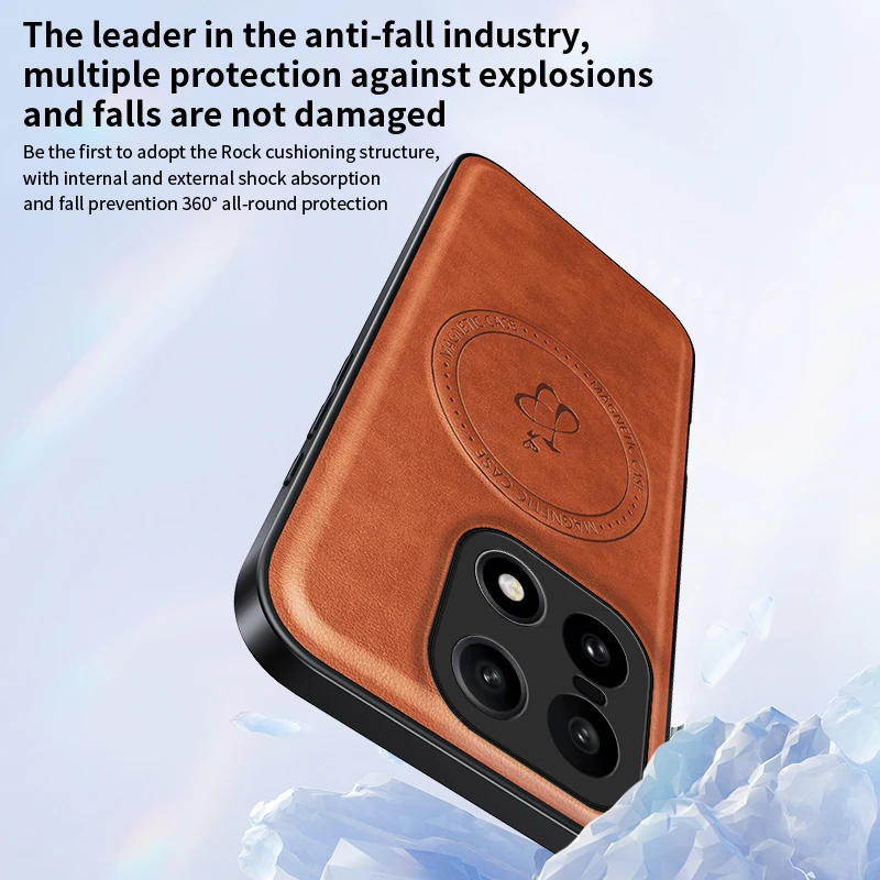 Para Magsafe Funda de cuero con soporte para One Plus 15 1 + 15 funda magnética a prueba de golpes protección completa funda de teléfono para One Plus 15 - imagen 4