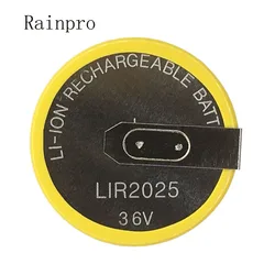   20 unids/lote LIR2025 2025 90 grados pines batería recargable para llave de control remoto de automóvil