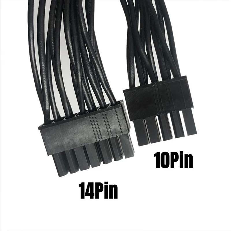 Cable de alimentación de placa base principal ATX de 14 + 10 pines a 24 pines, red con funda de 60 CM para Powers modulares CORSAIR HX1200i, HX1000i, HX850i, HX750i - imagen 3
