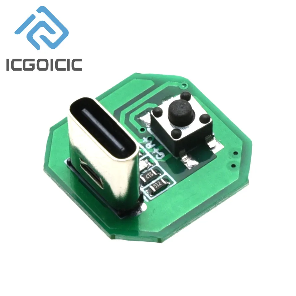 Módulo de controlador de linterna todo en uno, 1-20 piezas, con carga tipo C para interruptor de película LED 18650 de 10W, bricolaje - imagen 3