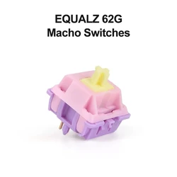 EQUALZ Banana, interruptores lineales POM para teclado mecánico 62 g