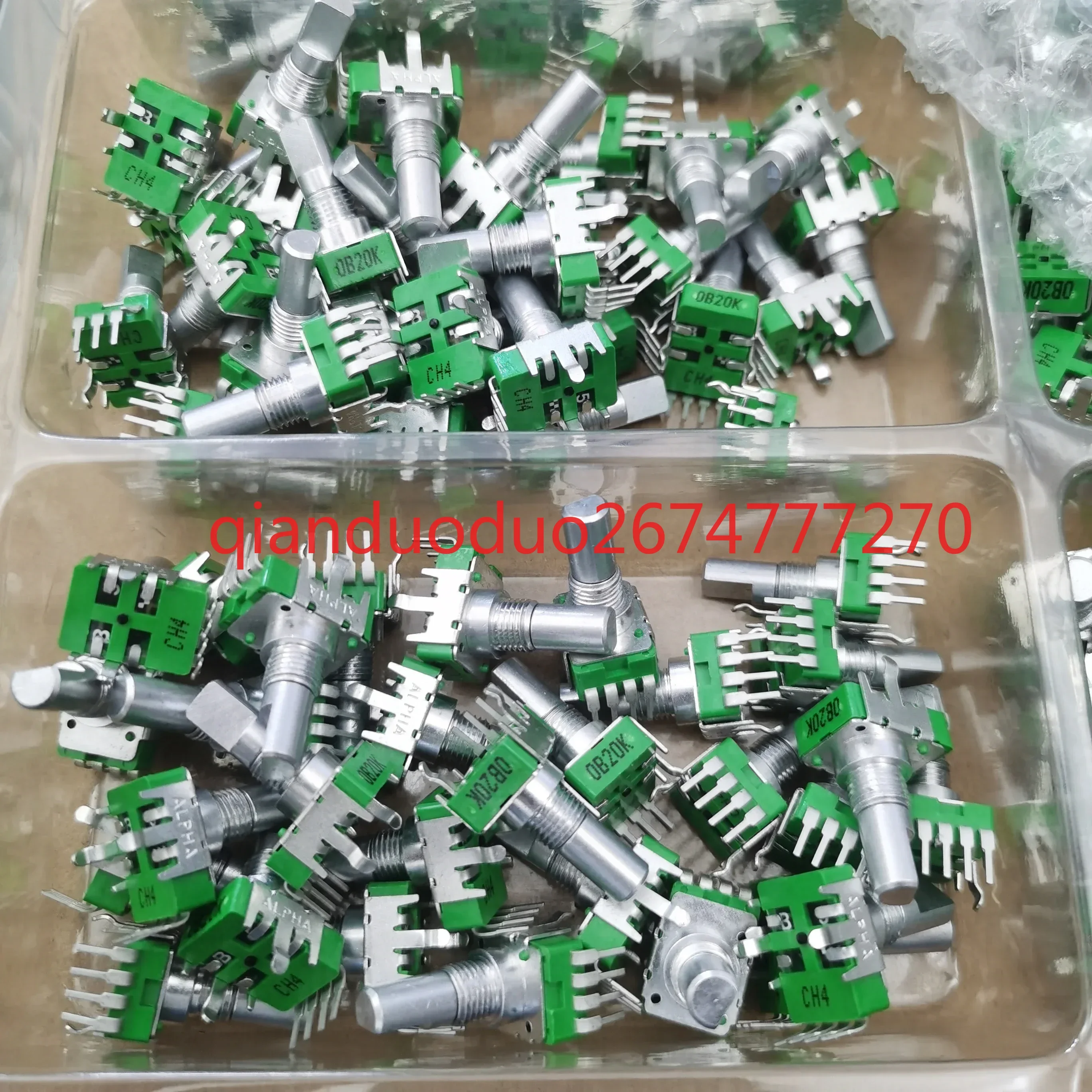 Potenciómetro efector de volumen GT10 0B2.5k 4 pines vertical 360 °   a 0B20K - imagen 2