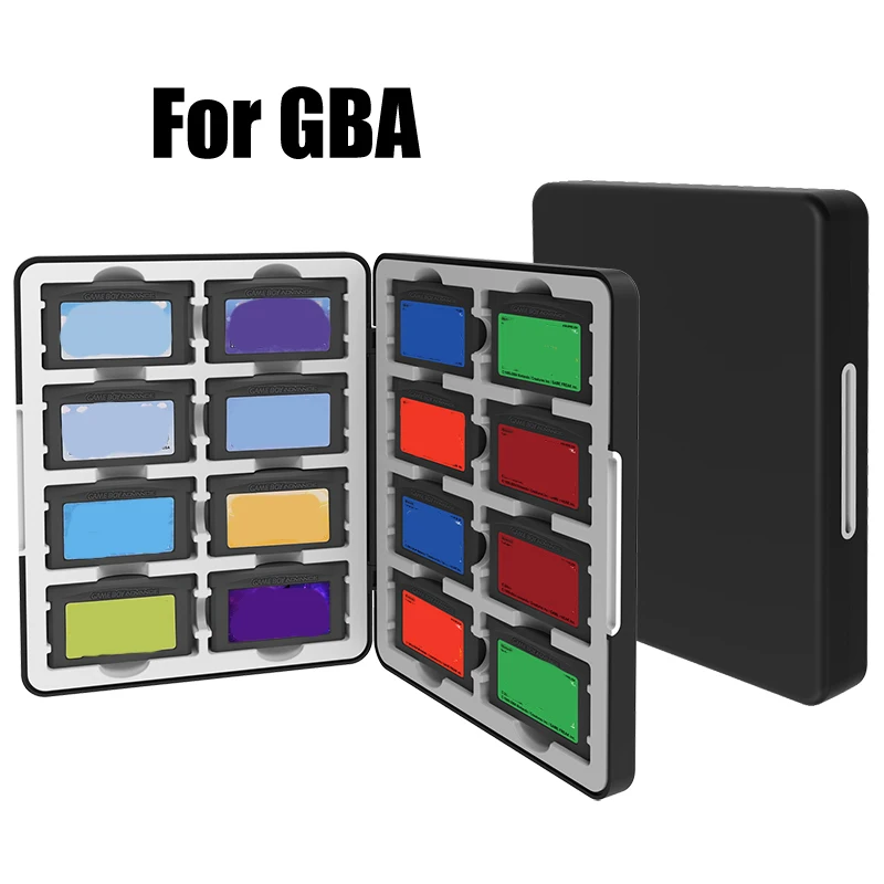 Para caja de almacenamiento de tarjetas de juego GBA 16 en 1, organizador magnético para cartuchos Game Boy Advance - imagen 2
