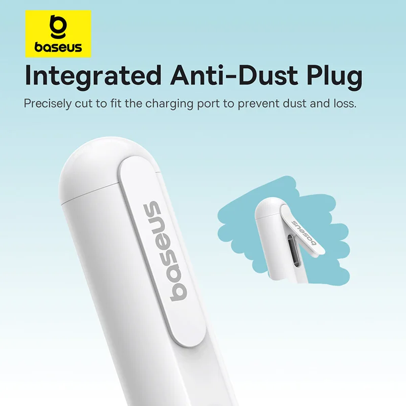 Baseus lápiz óptico de tercera generación para iPad Pro lápiz óptico de carga con cable versión de sensibilidad de inclinación activa para iPad 10 iPad Air 4 iPad Air 5 - imagen 4