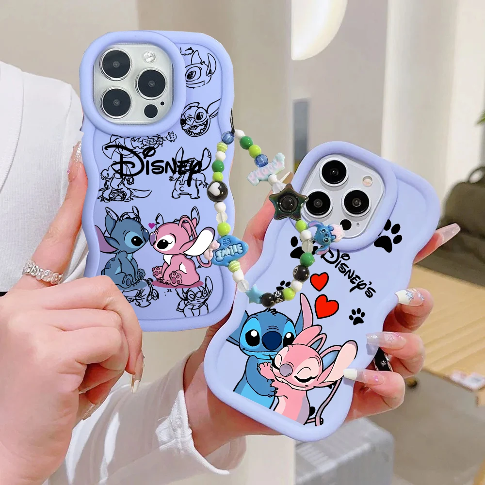 Bonita funda de cadena de pulsera de punto para Motorola G84 EDGE 60 Pro 50 Fusion 40 NEO 5G G56 G86 G75 G05 G04 G14 G55 G35 G32 G22 E14 E13 - imagen 2