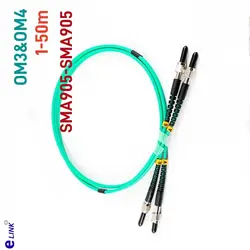 ELINK Cable de fibra óptica SMA905 multimodo dúplex SMA-SMA