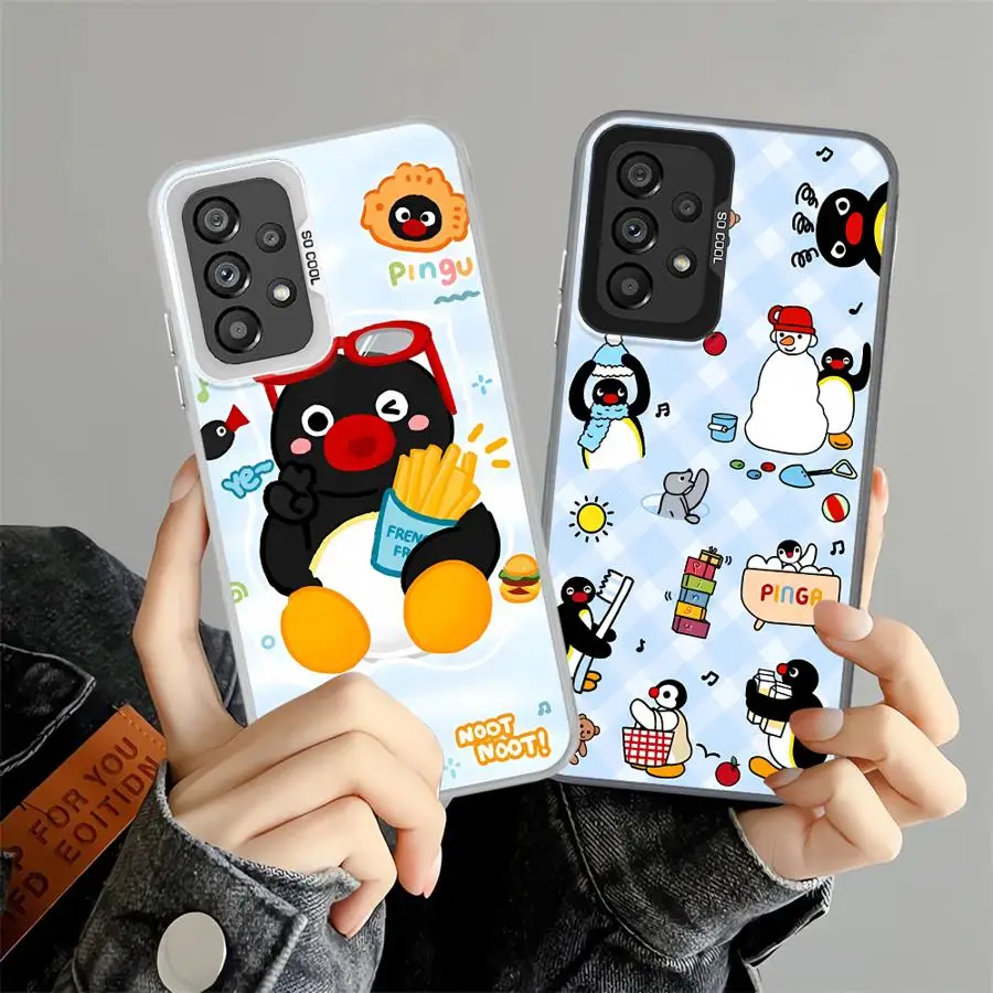 Funda para Xiaomi Redmi A1 A2 Plus 9C 12C 13C A5 14C 10C 9T K60 funda trasera de teléfono dibujos animados lindo invierno P-ingu