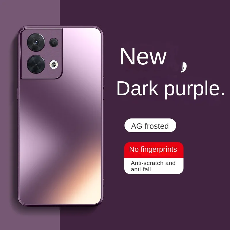 Funda protectora trasera para OPPO RENO, carcasa completa para teléfono, mate, dura, a la moda, 9, 8, 7, 6, 5 Pro - imagen 5