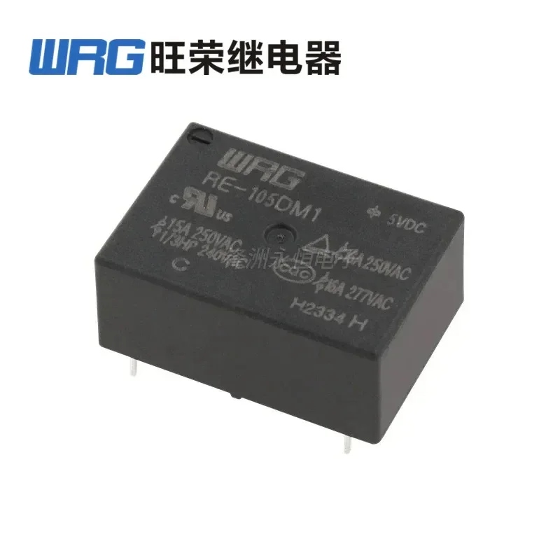 Relé WRG RE-105DM1 RE-112DM1 RE-124DM1 16A 4PIN 5V 12V 24V Relé de potencia Compatible V6-S-DC5V 12V 24V HF7520-005 012 024