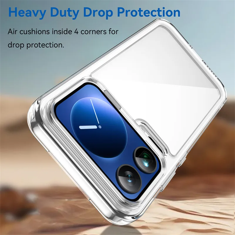 Para Xiaomi 17 Pro Max Funda Xiaomi Mi 17 Pro Max Funda TPU borde acrílico Backplane Fundas protectoras de teléfono para Xiaomi 17 Funda