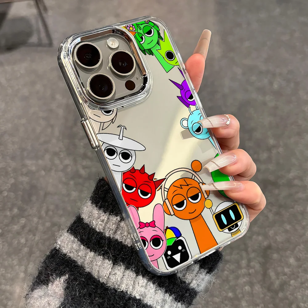 Funda de teléfono de juego de dibujos animados s-sprunkis para Samsung Galaxy S25 S24 S23 S22 S21 S20 Note20 FE Ultra Edge Plus 4G 5G cubierta transparente - imagen 4