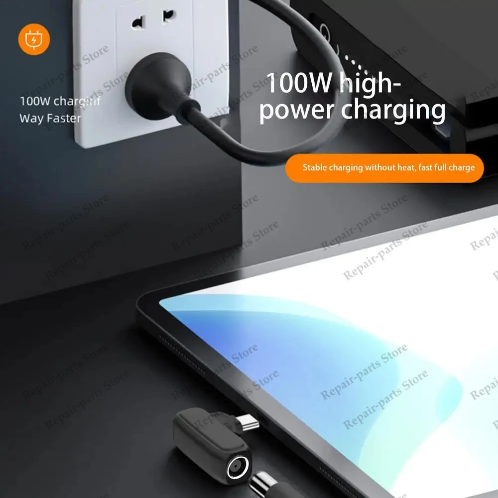 Adaptador de corriente de 100W cc a USB C PD, convertidor para Lenovo, Asus, Hp, Dell, Acer, cargador de ordenador portátil a 5V, 9V, 20V, Conector de cargador tipo C - imagen 2