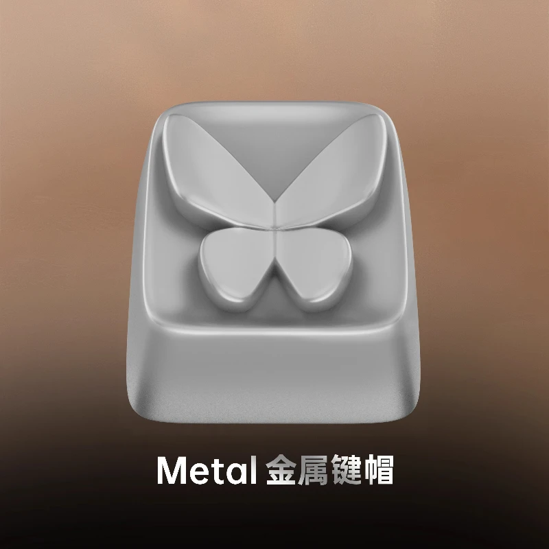 Tecla con tema de mariposa, tapa de teclado de aleación de aluminio y Zinc, Teclado mecánico personalizado para juegos y oficina, 1 unidad, para VALORANT - imagen 3