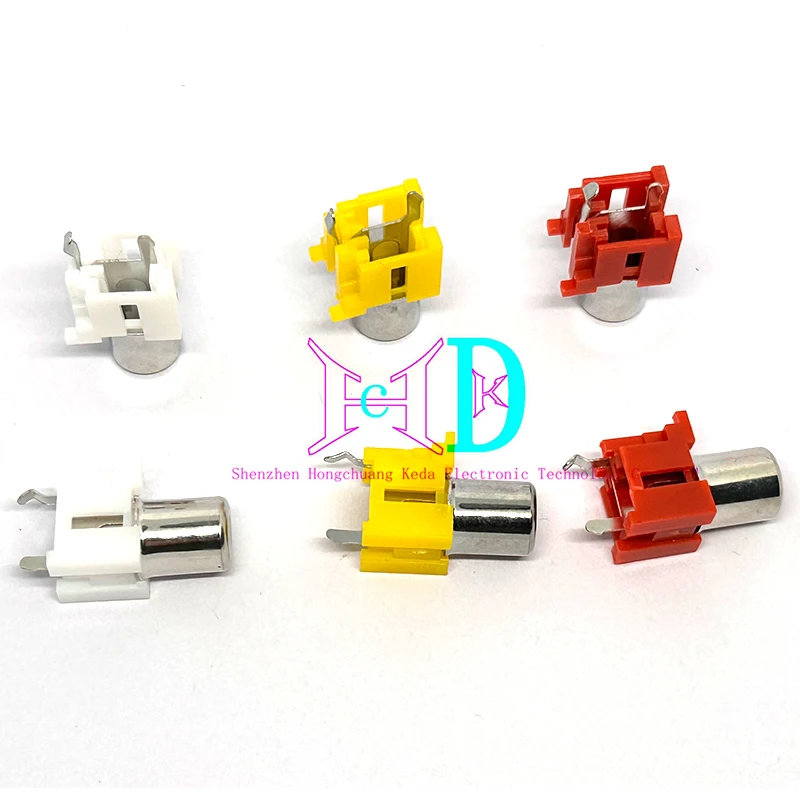 5 uds AV Co-Core enchufe 3Pin RCA asiento de un solo orificio PCB soldado Audio y vídeo enchufe lotus Seat AV-8.4-6A - imagen 5