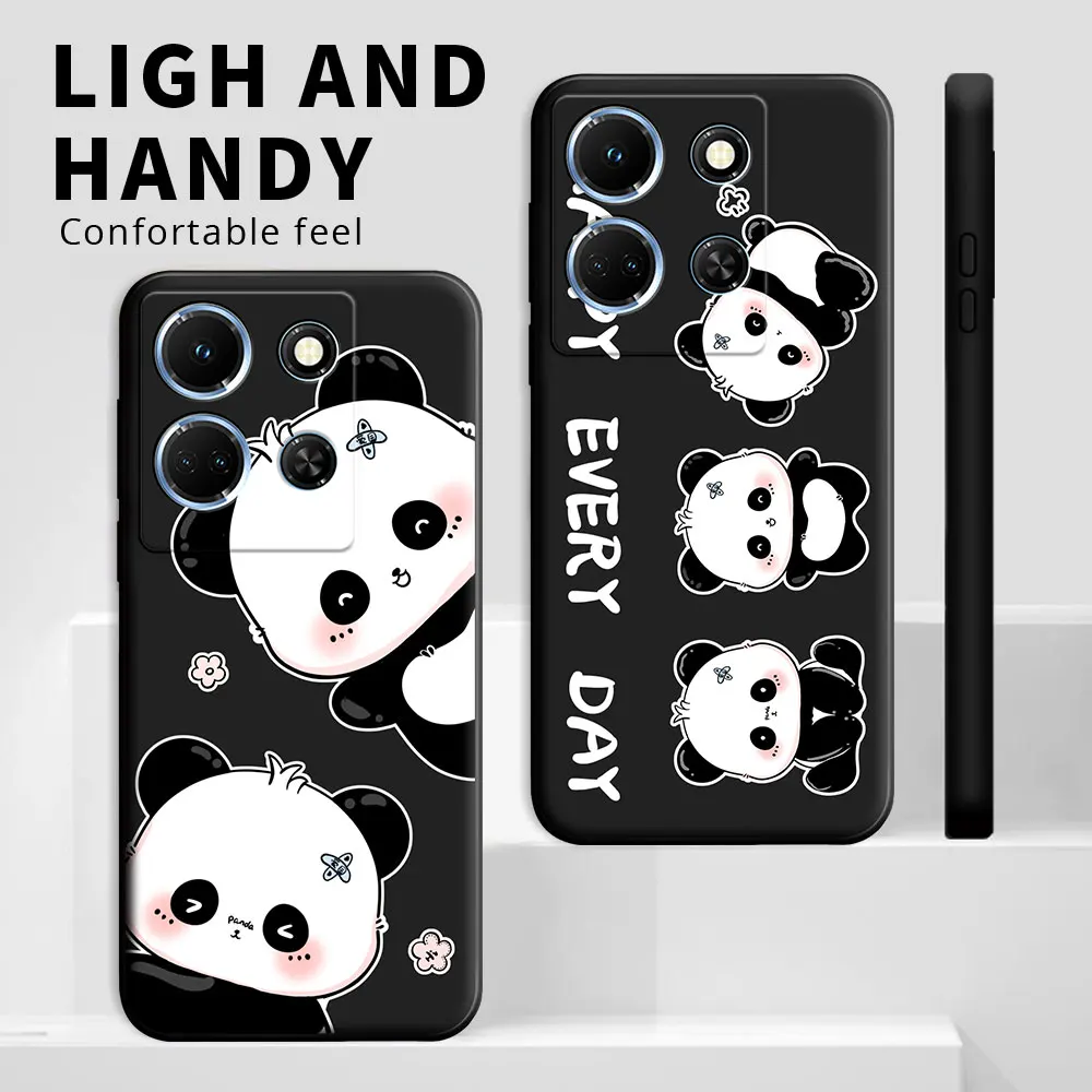 Funda de silicona suave para teléfono Infinix Note 30 Pro Note 30i, carcasa con Panda de dibujos animados, a prueba de golpes, 4G, 5G - imagen 2