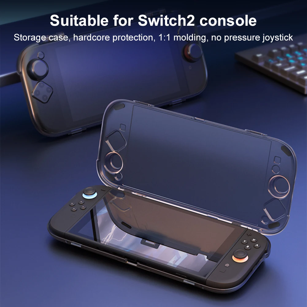 Funda protectora transparente, caja de almacenamiento transparente, cubierta protectora de carcasa dura para consola de juegos Nintendo Switch2 - imagen 2
