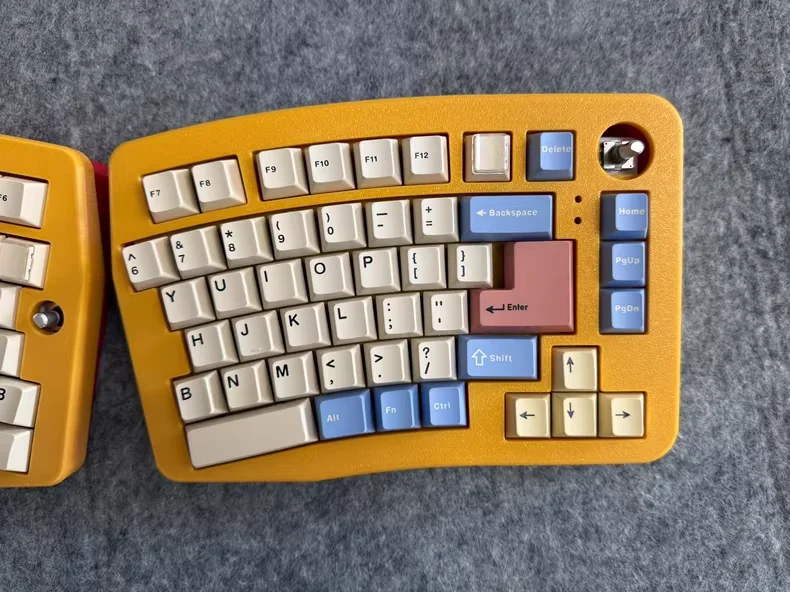 Alice Split Keyboard Wired Single Mode Hot-swappable Custom Keyboard Kit Qmk Vial Key Change Gasket Structure Split Keyboard Kit - imagen 2
