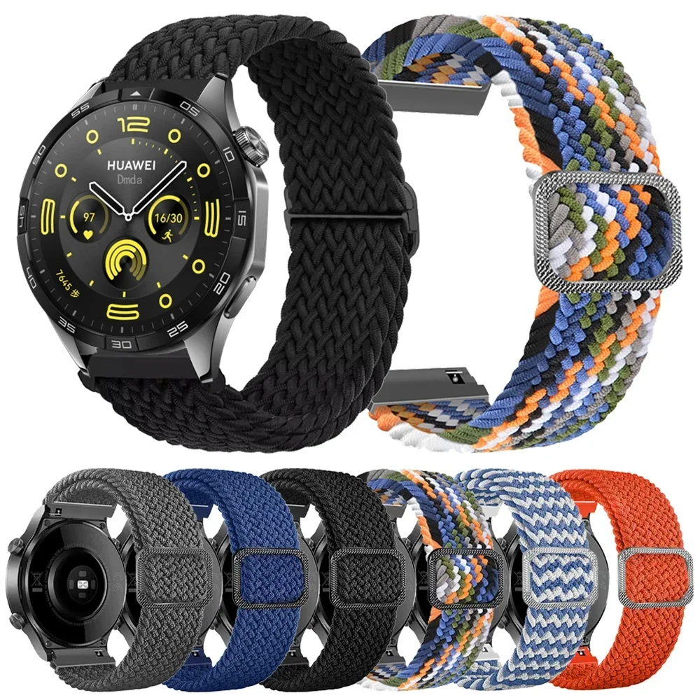 Correa trenzada de nailon para HUAWEI WATCH GT 4 Pro, banda de 46mm, GT 3 2 42mm, HONOR Magic Watch 4 GS 3 Pro ES, pulsera deportiva, 22, 20mm - imagen 2