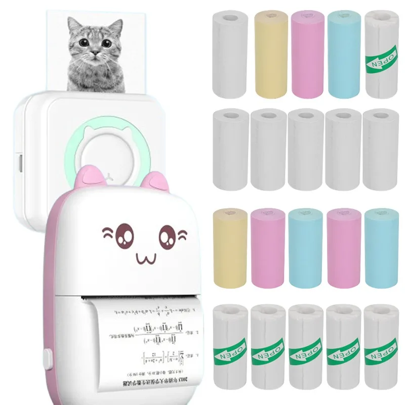 Papel adhesivo térmico para impresora fotográfica PeriPage A6, A8, P1, 57x30MM, 5/1 rollos - imagen 2