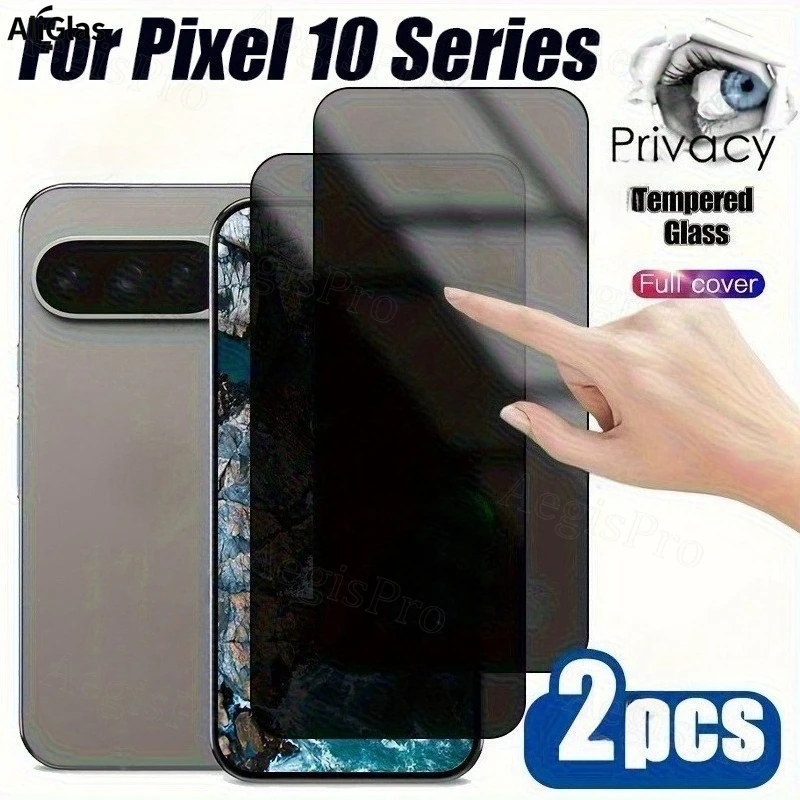 Protector de pantalla de privacidad de cobertura total, 2 uds., para Google Pixel 10 Pro Xl Series, recortes precisos de impacto antiespía y antiarañazos