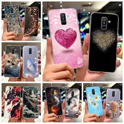 Funda Samsung Galaxy A6+ 2018 (A6+) – Diseño Corazón, Suave y Fina